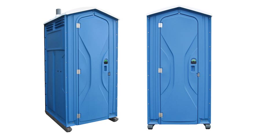 Long-term porta potty units on site in Salem, Oregon